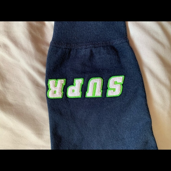 Navy Supreme Wrist Logo Hoodie - Picture 7 of 8